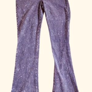 Women's Purple Velvet Pants